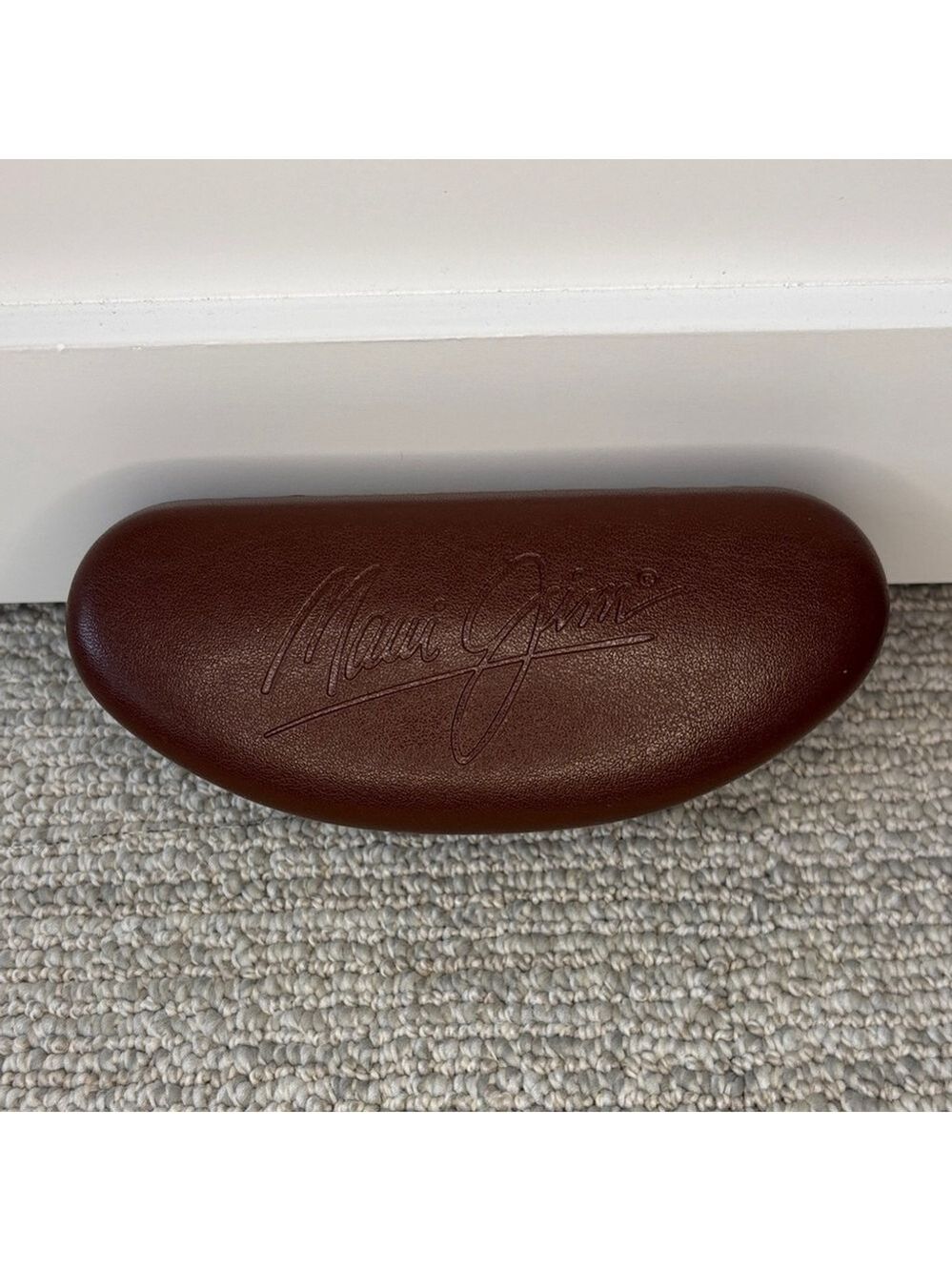 Maui Jim Dark Brown Sunglasses Case hard shell eyeglasses case glass case unisex